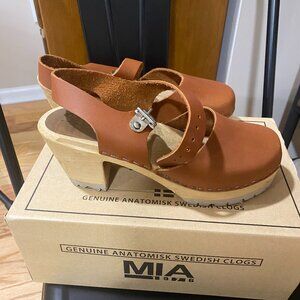 MIA Authentic Leather Swedish Clogs